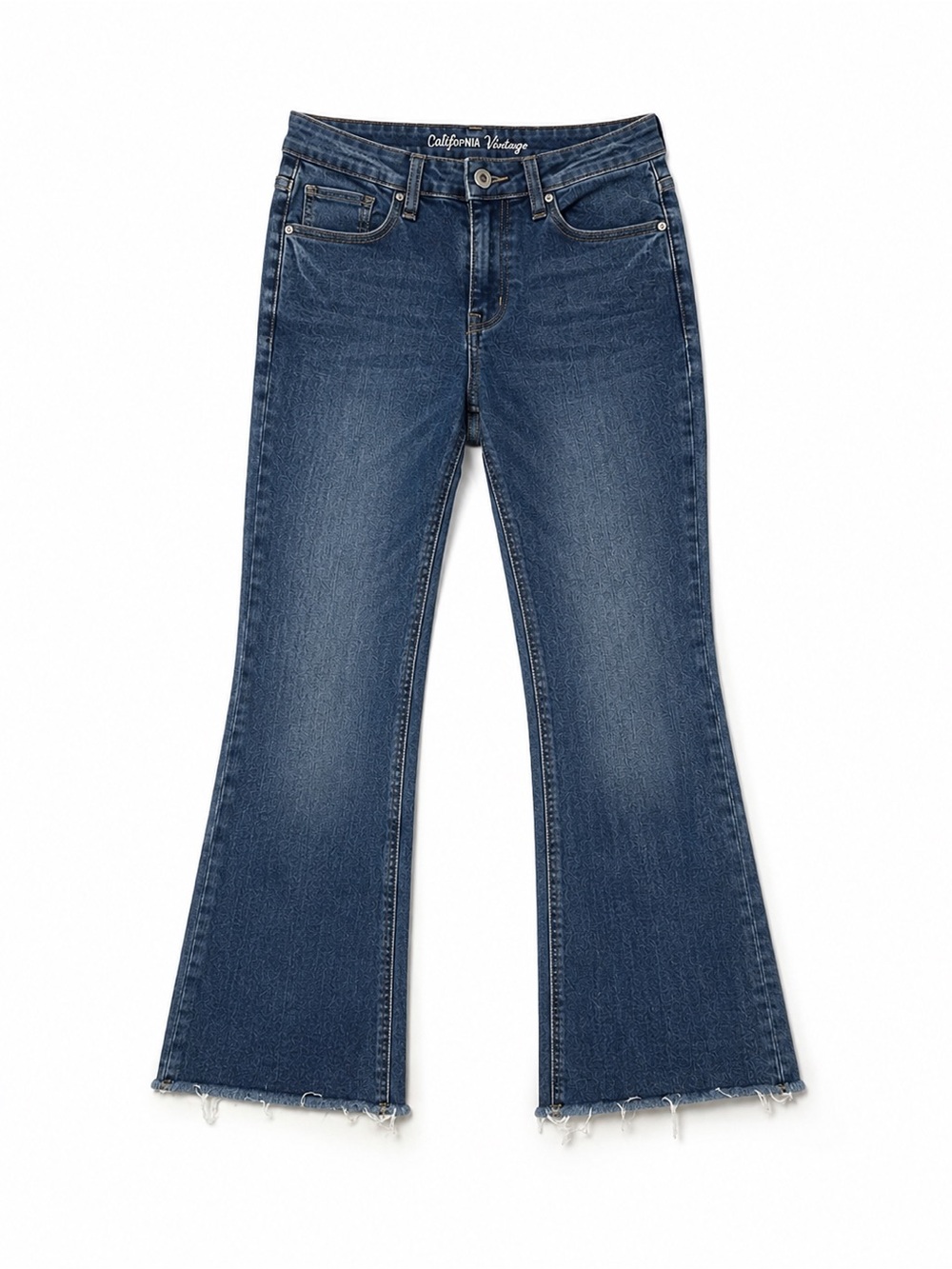 California Vintage Women's Dark Blue Flare Jeans Size 28
